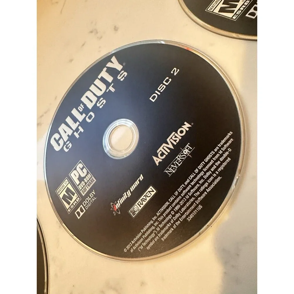 Call of Duty Ghosts (2013) PC Game, Complete 4 Discs Key Code Activation